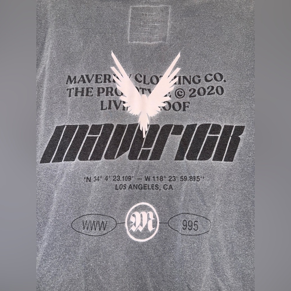 Logan Paul Maverick Gray and Black Men's T-Shirt Set - Picture 8 of 10